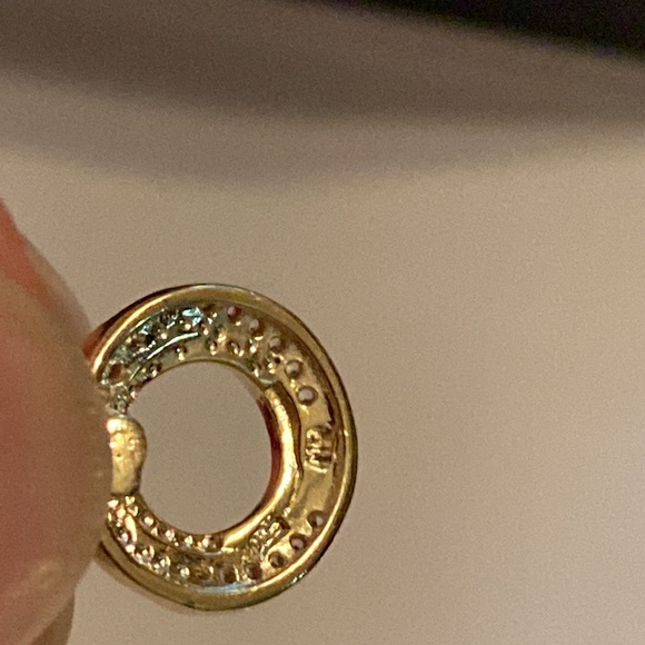 925 3 WAY earrings diamond and White sapphire - Picture 6 of 12